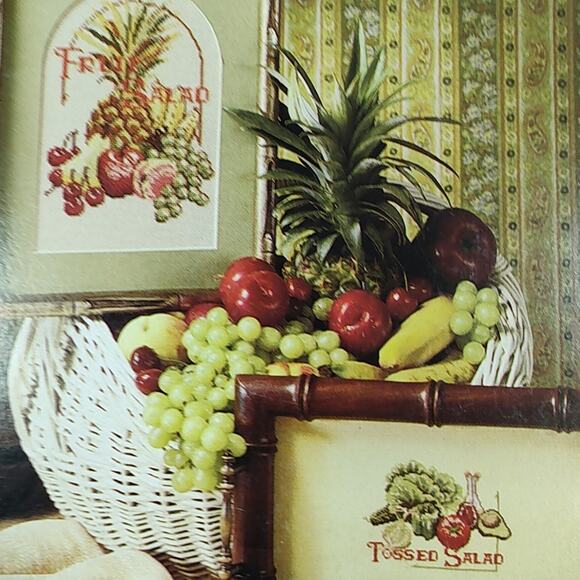 Leisure Arts Kitchen Stitchin Cross Stitch Patterns Strawberry, Lemon, Apple Pie - Picture 10 of 11